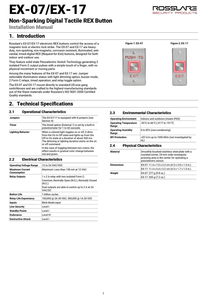 Rosslare EX-07 User manual