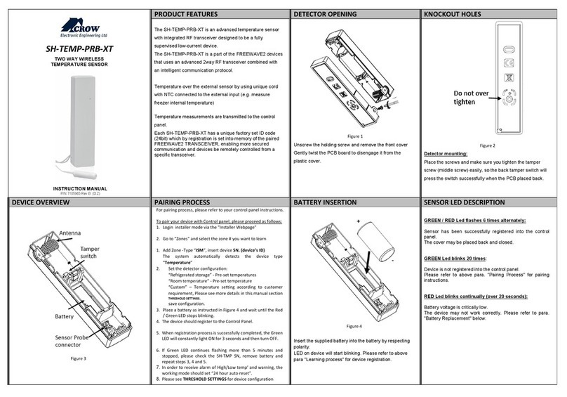 Crow SH-TEMP-PRB-XT User manual