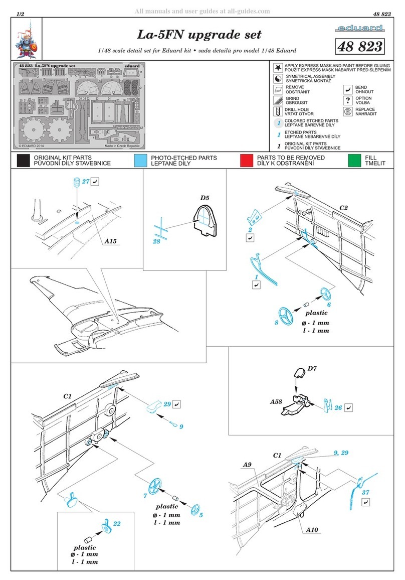 Eduard La-5FN upgrade set quick start guide