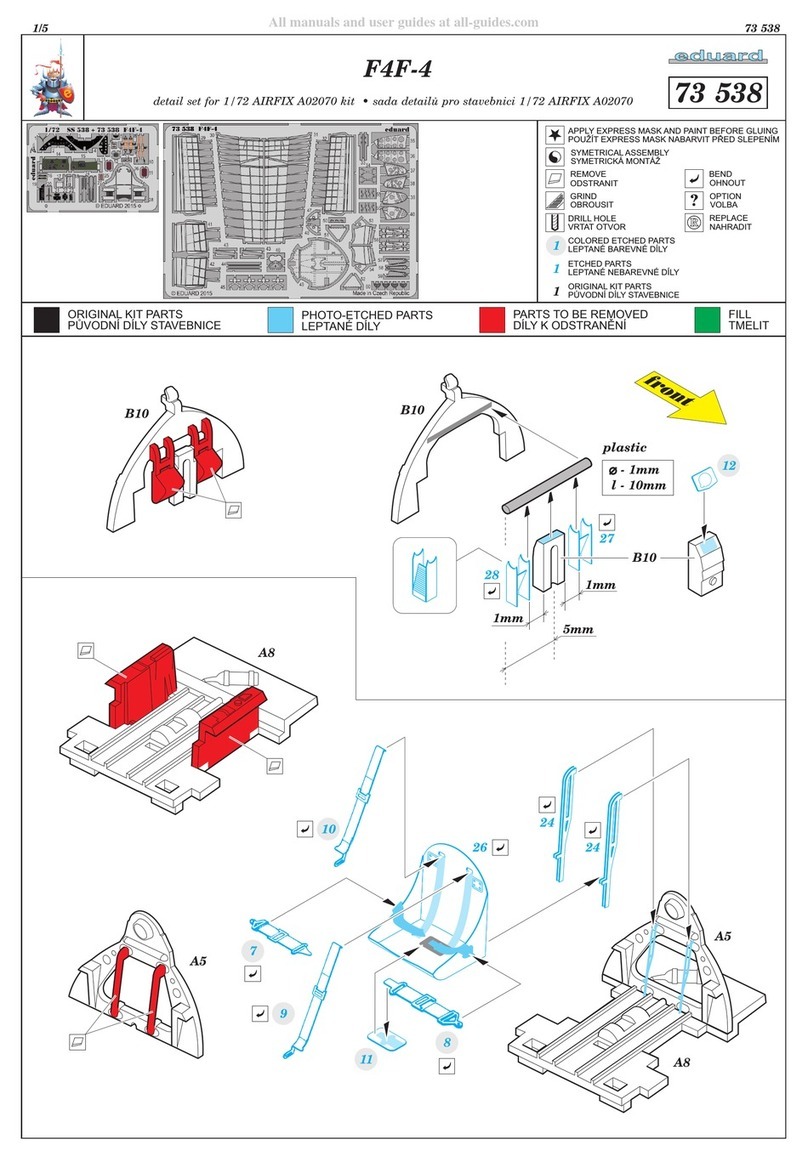 Eduard F4F-4 Wildcat 1/48 quick start guide