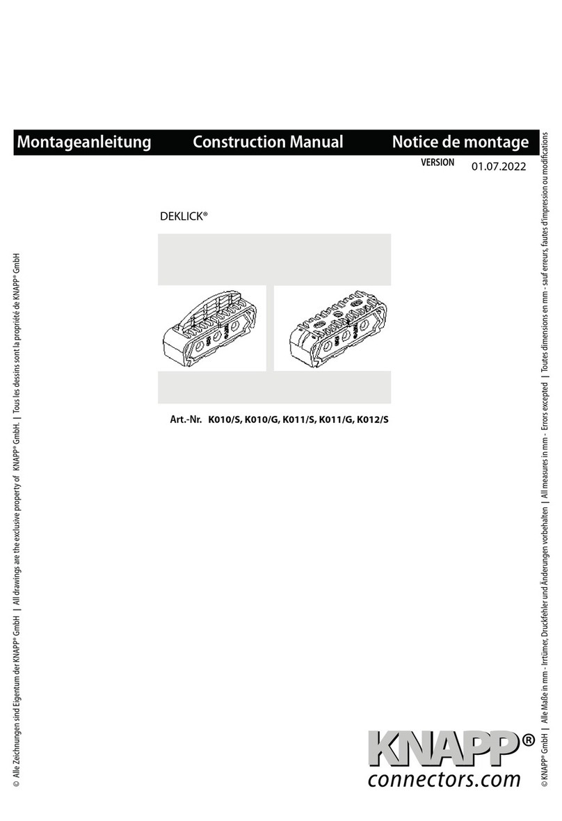 knapp DEKLICK K010/S Construction manual