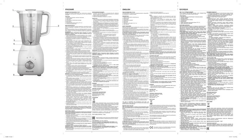 Maxwell MW-1174 W Manual instruction