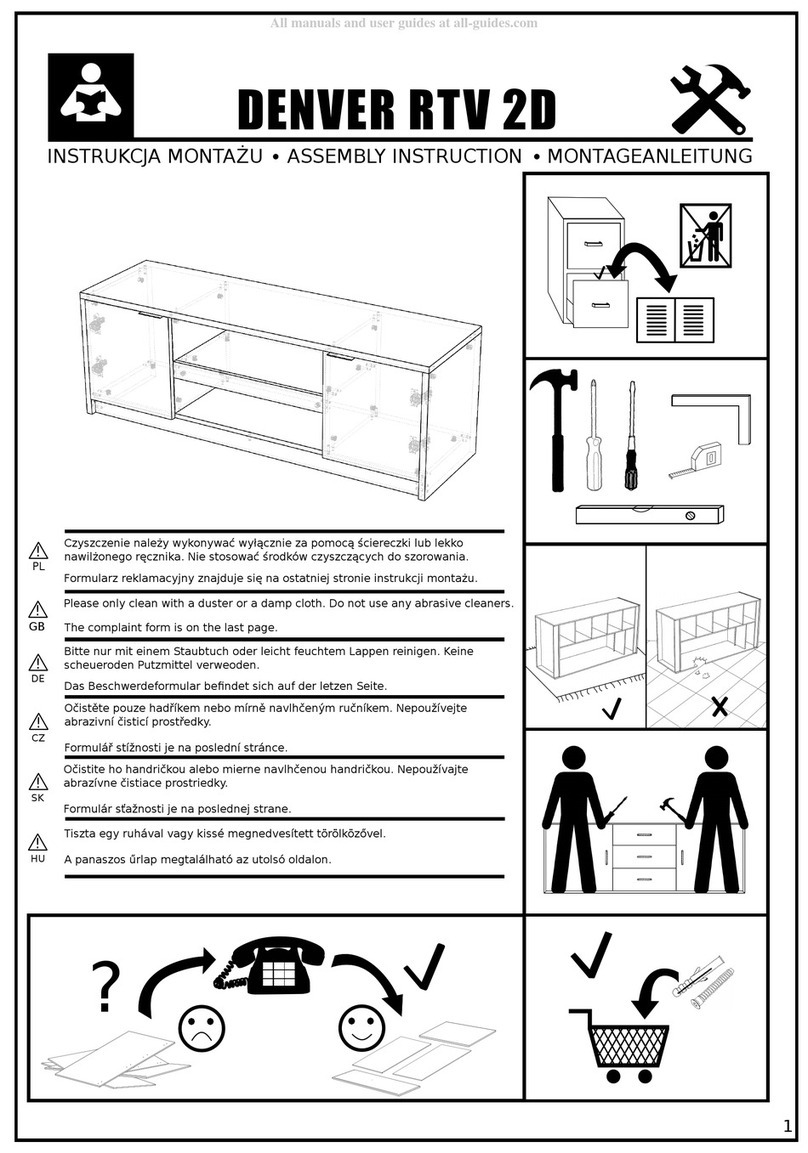 Denver RTV 2D Assembly instruction