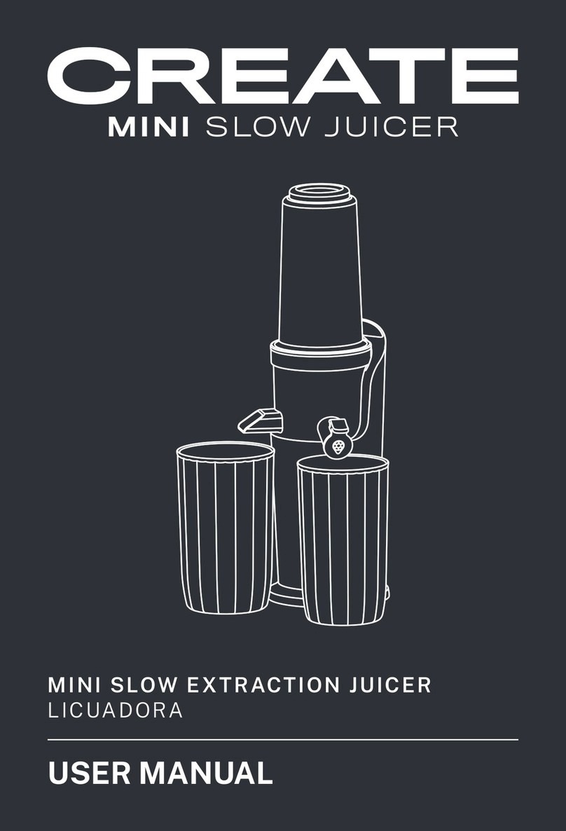 Create MINI SLOW JUICER user manual