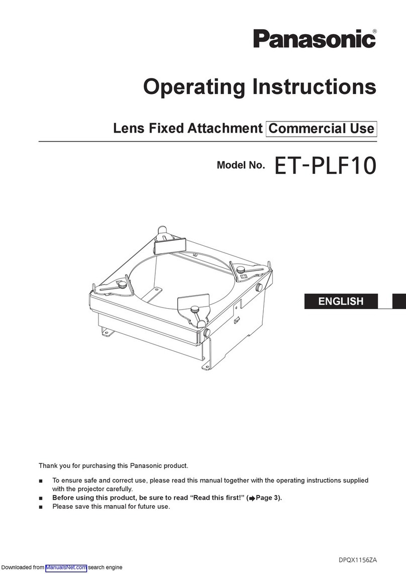 Panasonic ET-PLF10 operating instructions