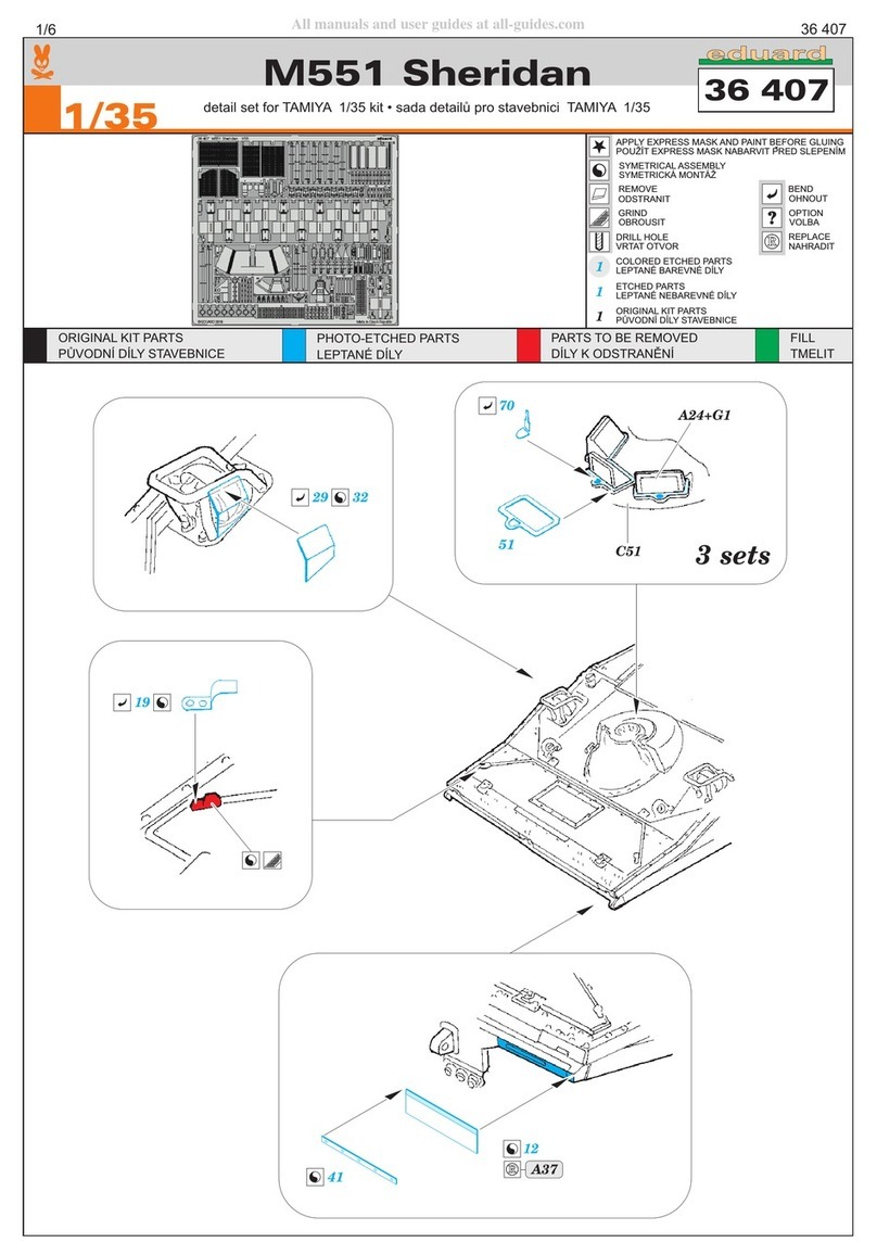 Eduard M551 Sheridan User manual Eduard M551 Sheridan User manual