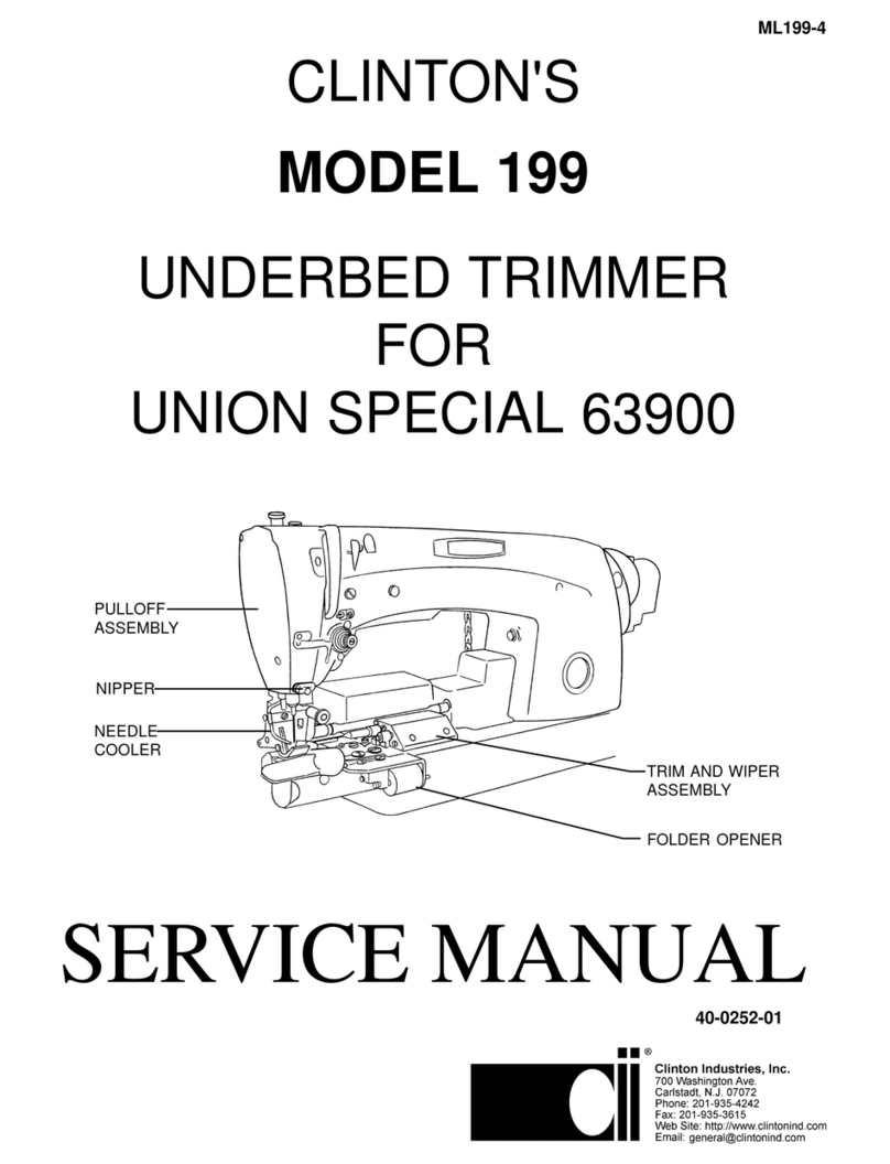 CLINTON INDUSTRIES 199 Service manual