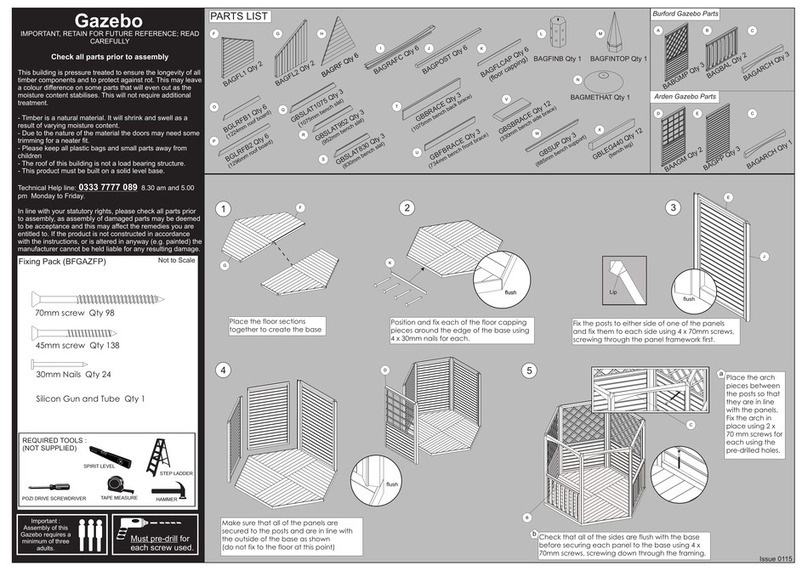Forest garden Burford BFBGMHD User manual