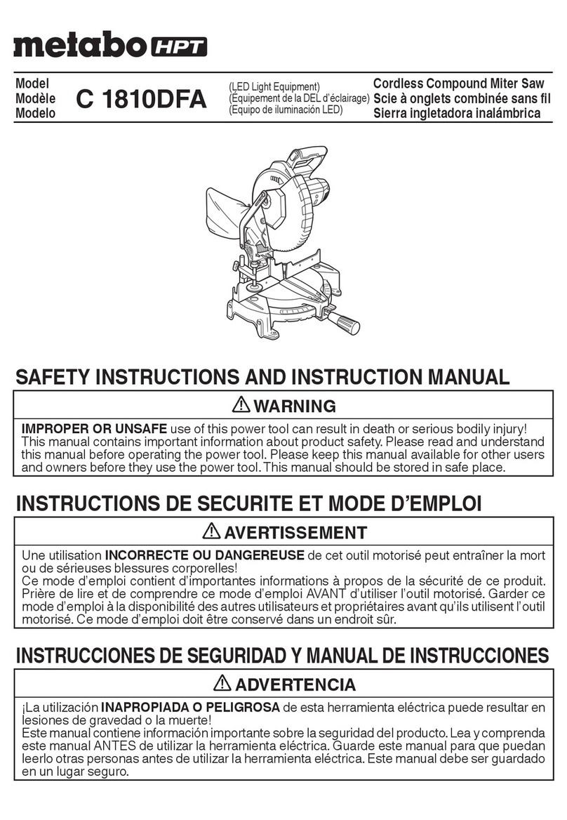 Metabo HPT C 1810DFA User manual