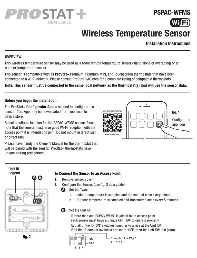 Prostat PSPAC-WFMS installation instructions
