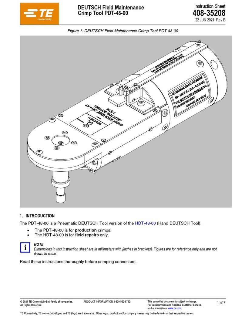 TE Connectivity PDT-48-00 instruction sheet TE Connectivity PDT-48-00 instruction sheet