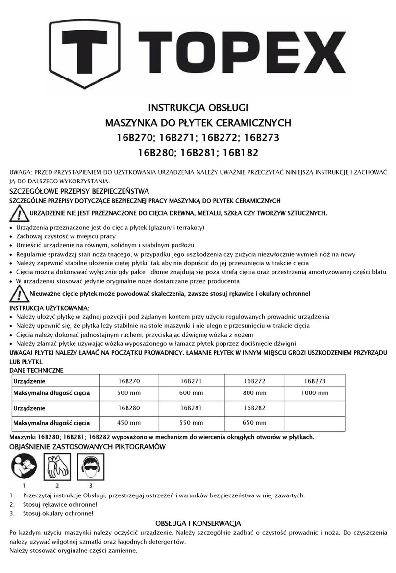 Topex 16B270 user manual