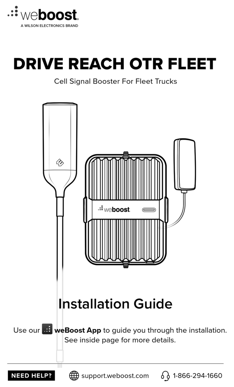 Wilson Electronics weboost DRIVE REACH OTR FLEET installation guide