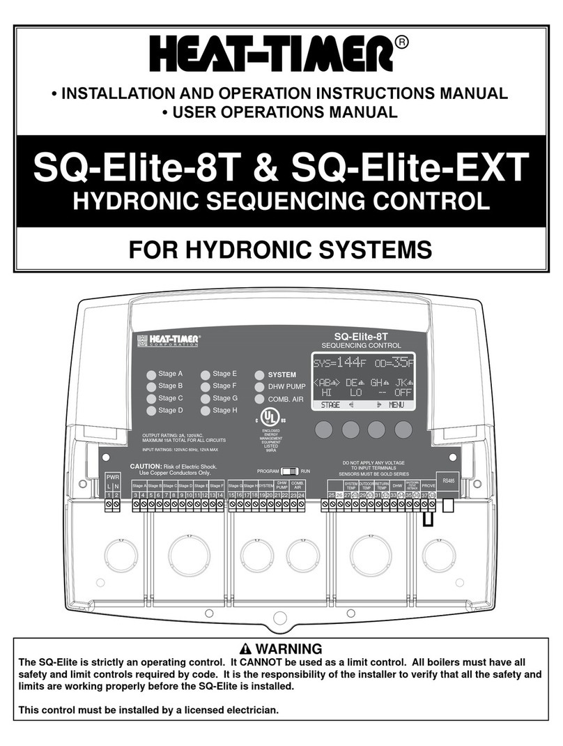 heat-timer SQ-Elite-8T Installation and operation instruction manual