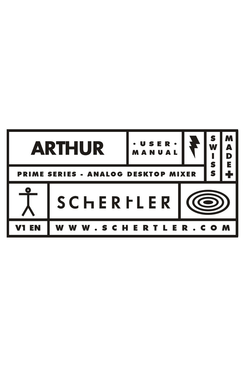 Schertler ARTHUR PRIME user manual