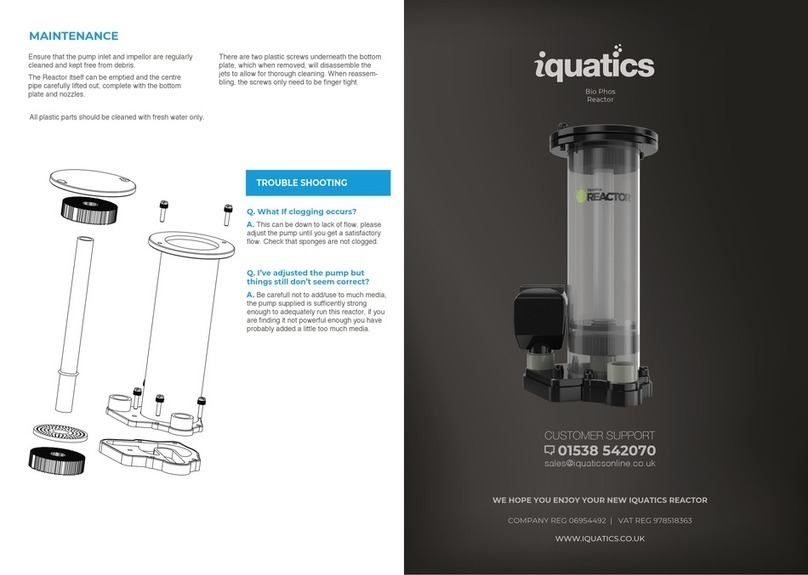 iquatics Bio Phos Reactor quick start guide