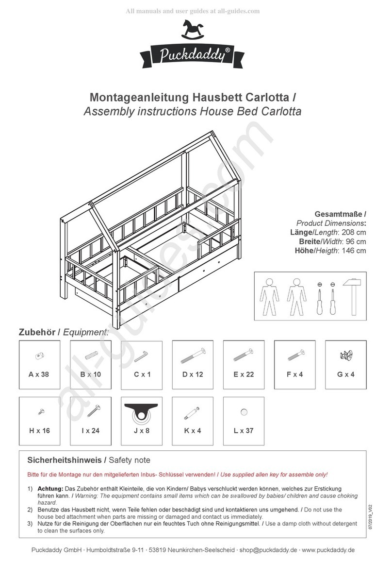 Puckdaddy Carlotta Assembly instructions Puckdaddy Carlotta Assembly instructions