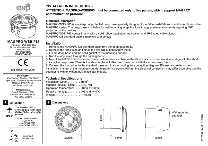 ESP MAGPRO-WSBIP65 installation instructions