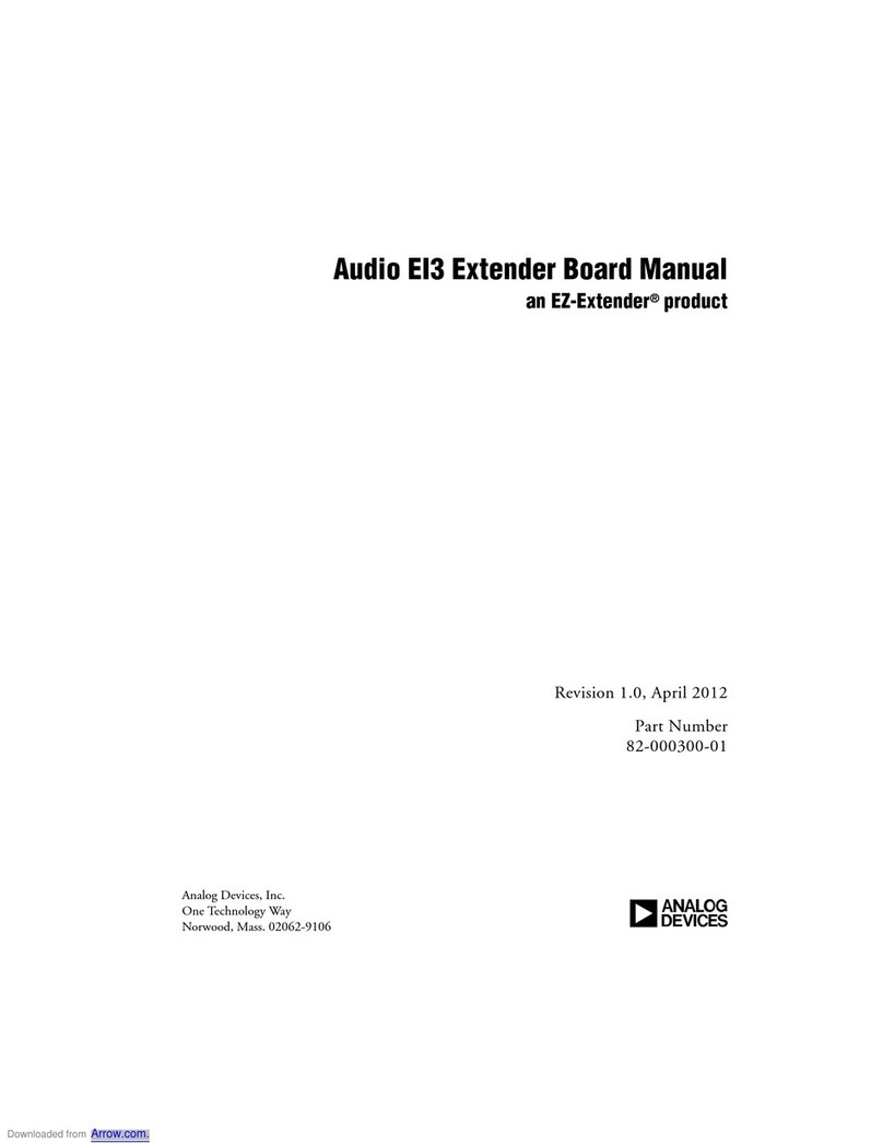 Analog Devices EZ-Extender Audio EI3 User manual