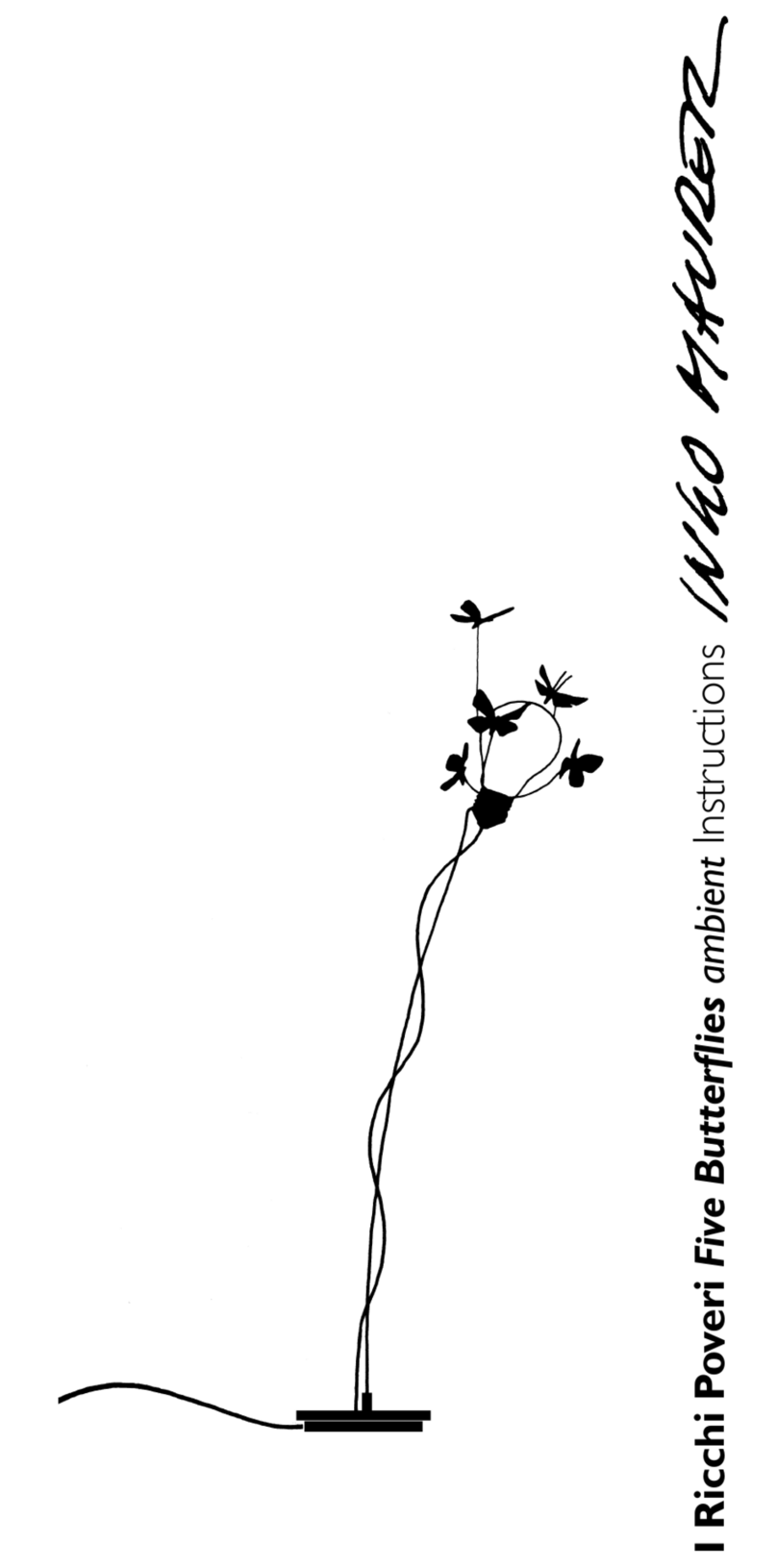 Ingo Maurer I Ricchi Poveri Five Butterflies ambient Instructions for assembly