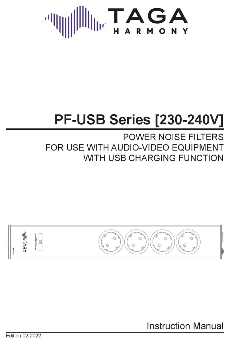 Taga PF-USB Series instruction manual