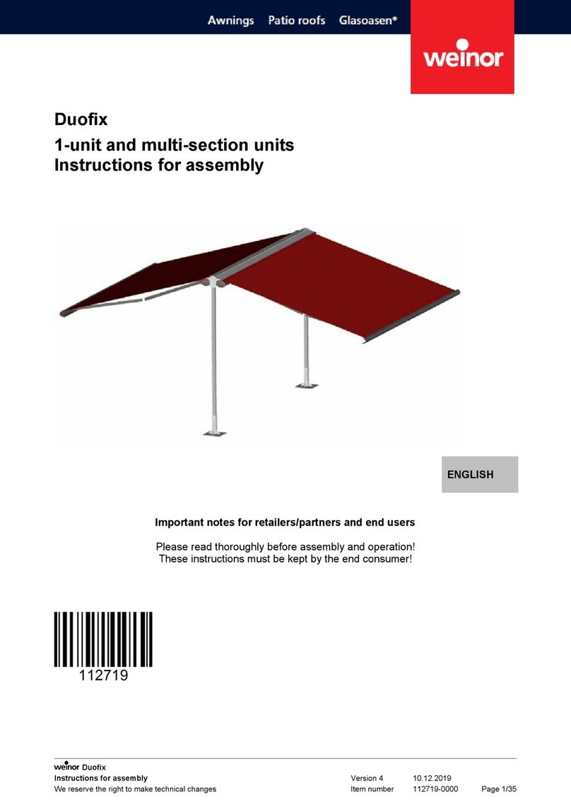weinor Duofix Assembly instructions