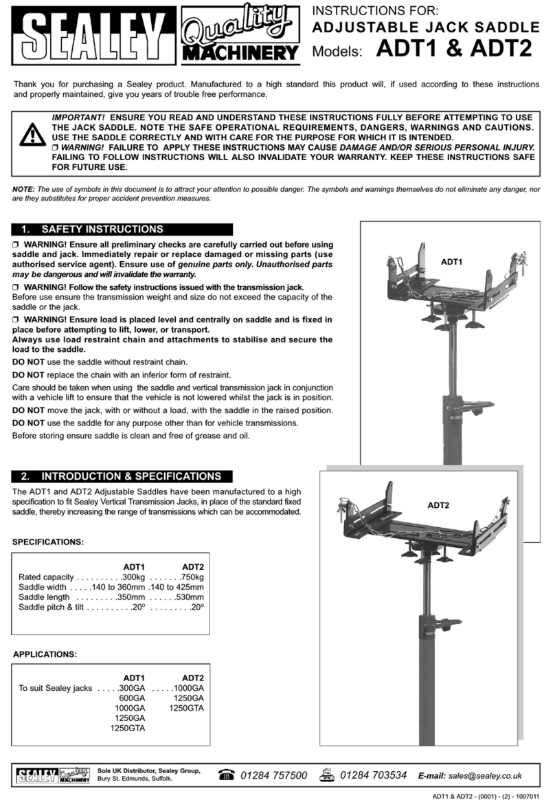 Sealey ADT1 User manual