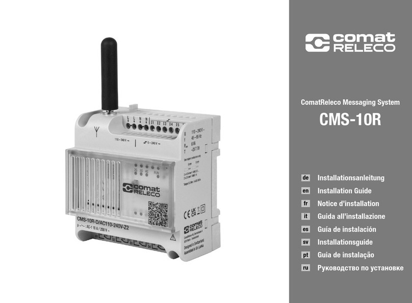Comat Releco CMS-10R Series installation guide