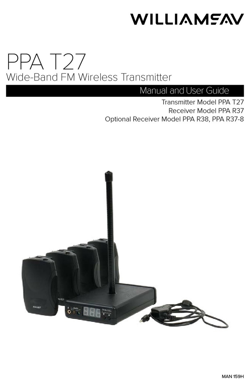 Williams AV PPA T27 user manual