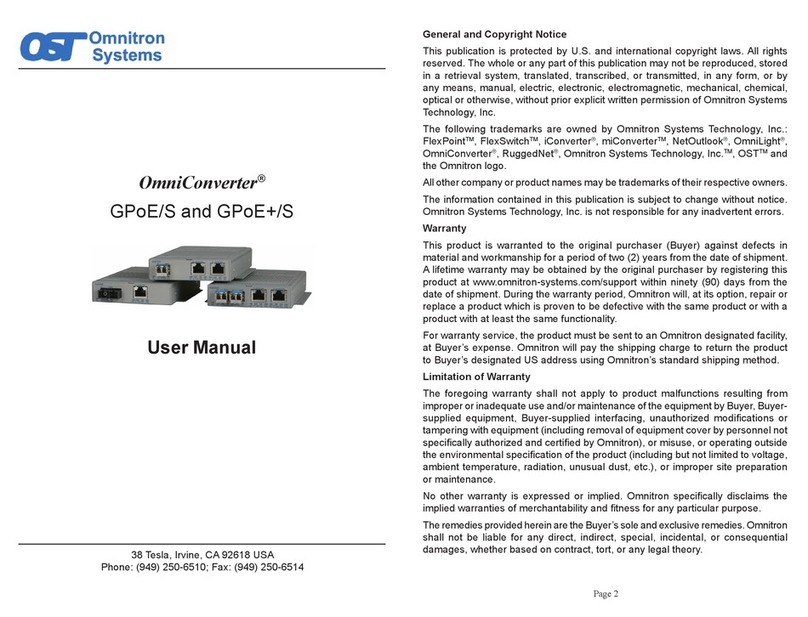 OST OmniConverter GPoE/S user manual