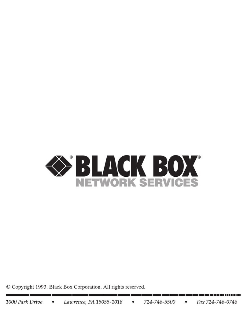 Black Box S-COS/2 User manual