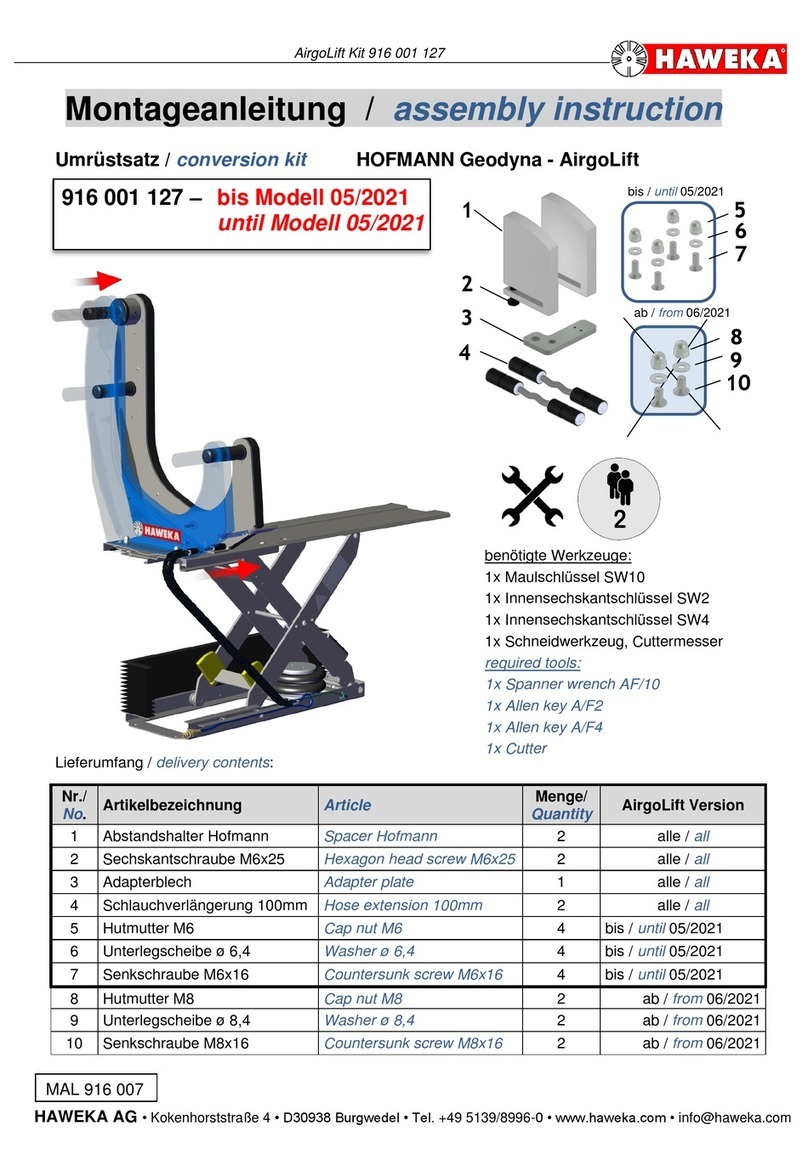 HAWEKA 916 001 127 User manual