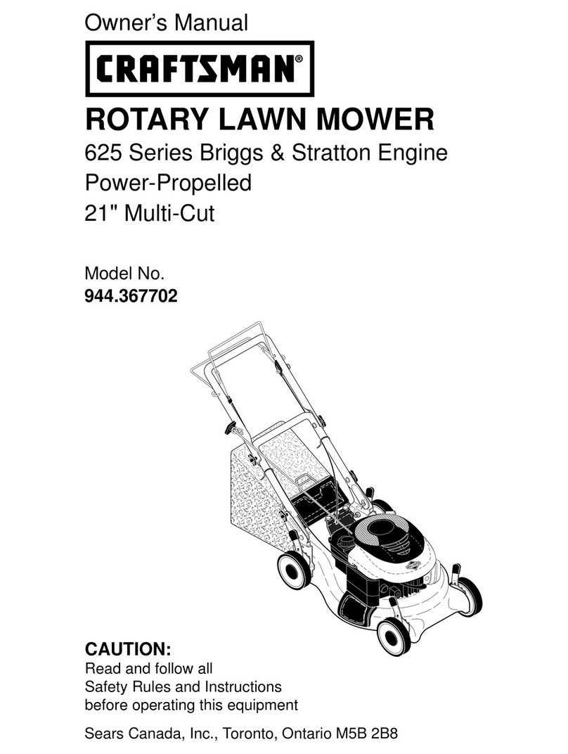 Craftsman 625 Series owner's manual