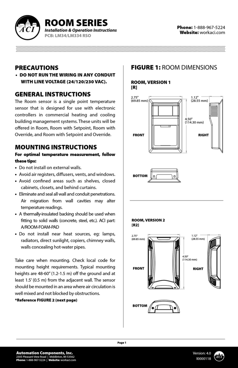 aci LM34 RSO Installation instructions