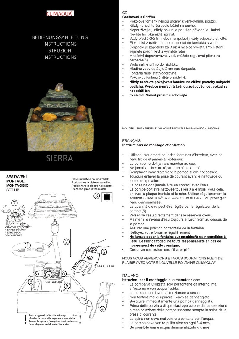 CLIMAQUA SIERRA instructions
