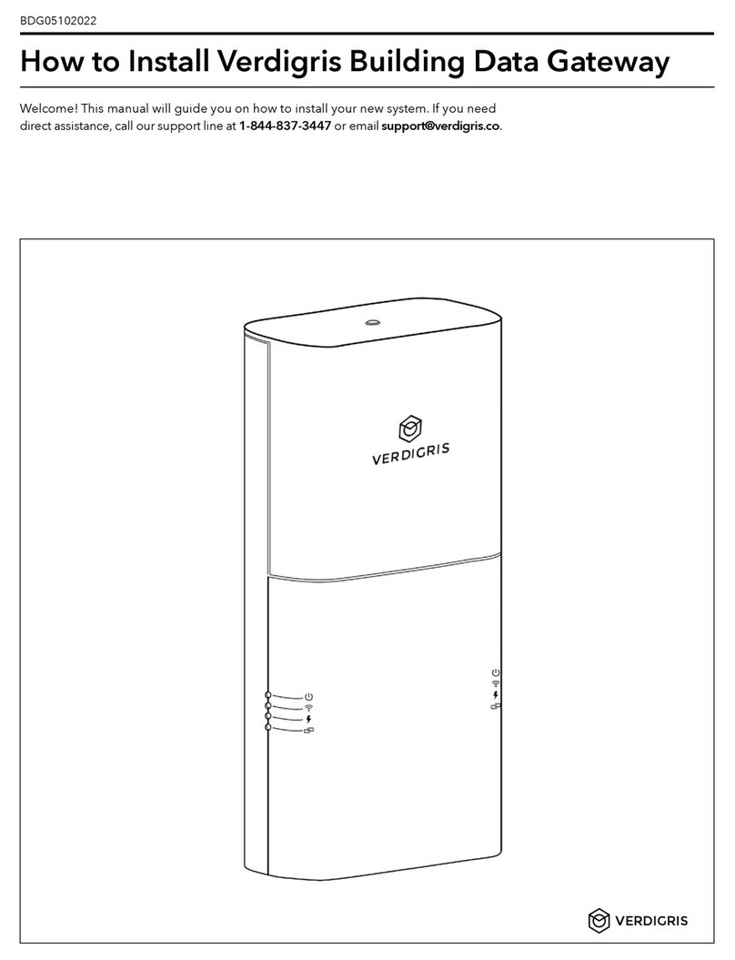 Verdigris BDG05102022 quick start guide