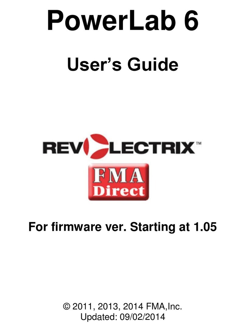 FMA PowerLab 6 User manual