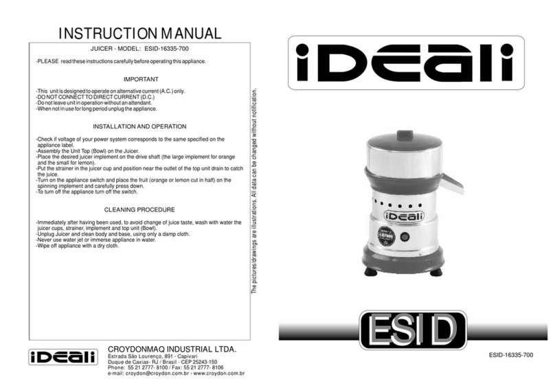 IDEALI ESID-16335-700 instruction manual