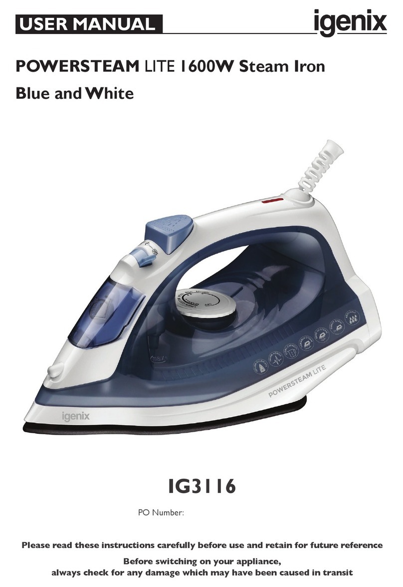 iGenix POWERSTEAM LITE IG3116 user manual