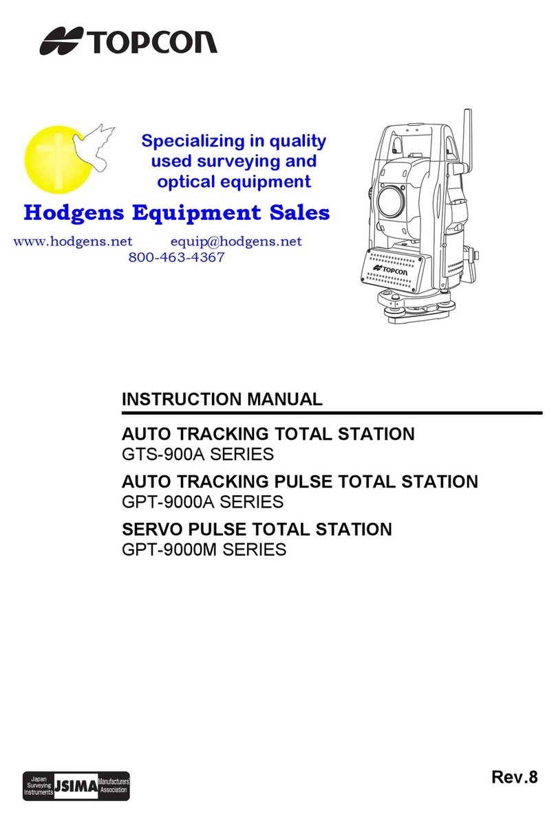 Topcon GTS-900A Series instruction manual