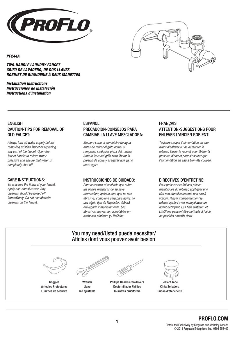 ProFlo PF244A installation instructions
