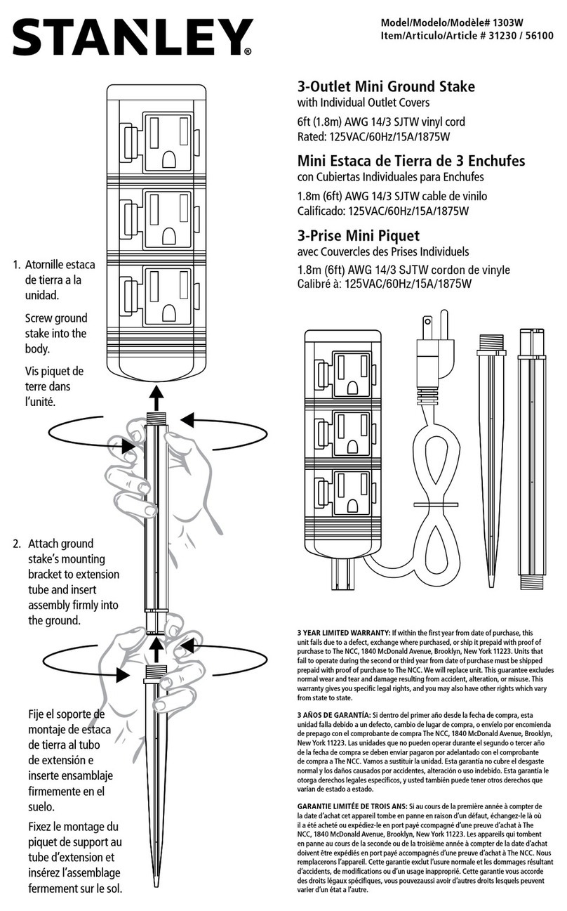 Stanley 1303W User manual