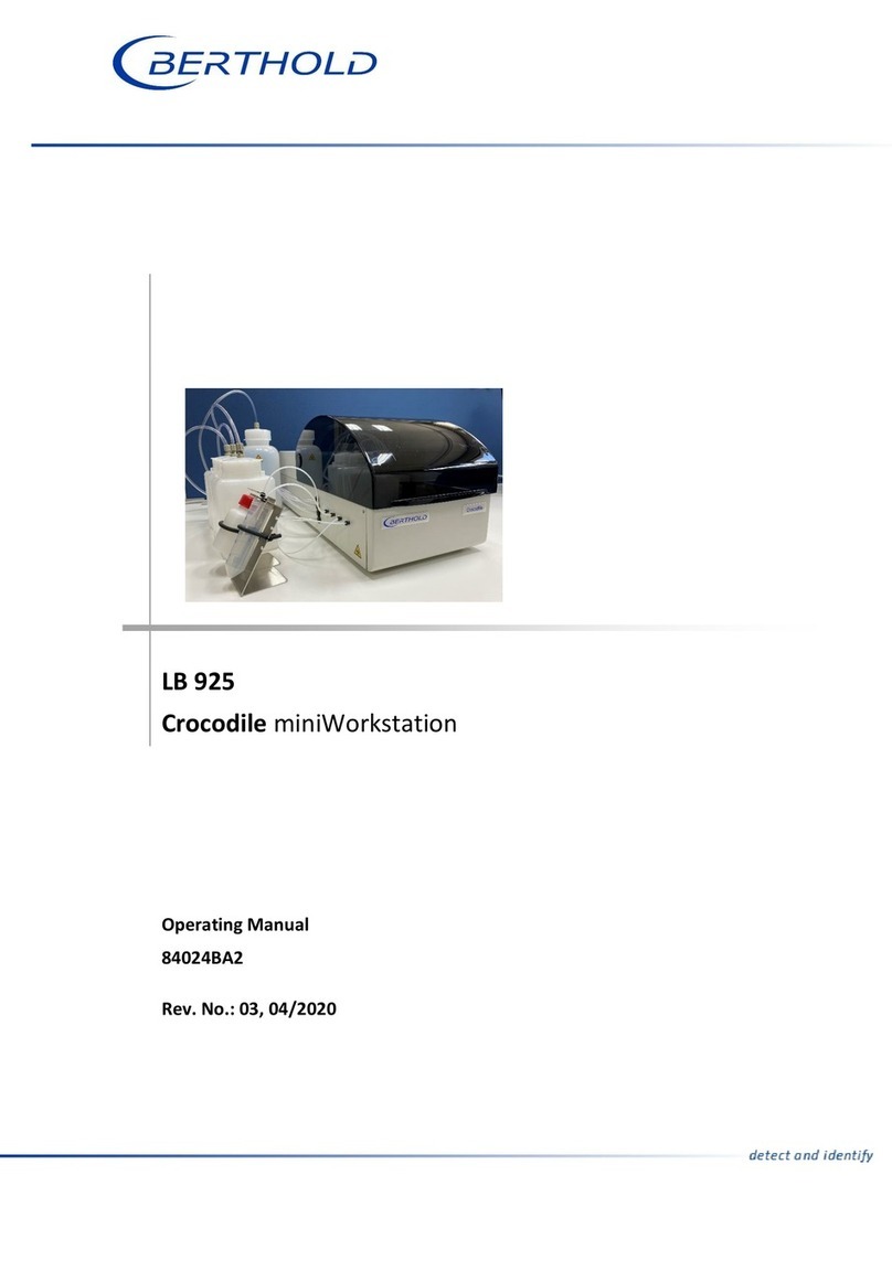 Berthold Crocodile miniWorkstation operating manual