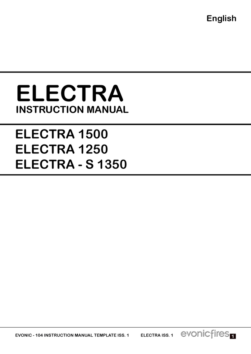 Evonicfires ELECTRA Series User manual Evonicfires ELECTRA Series User manual