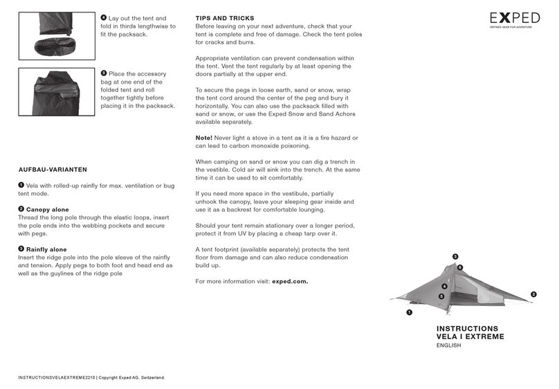 Exped VELA I EXTREME instructions
