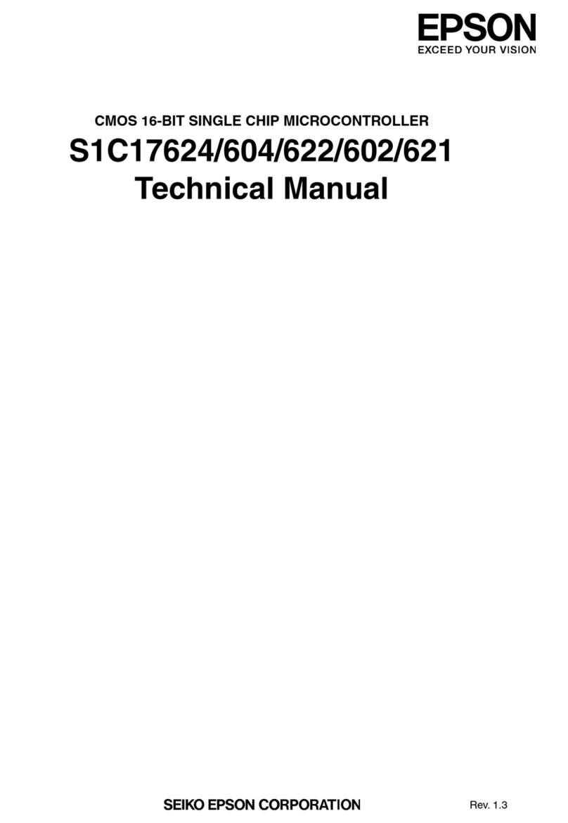 Epson S1C17624 Technical manual