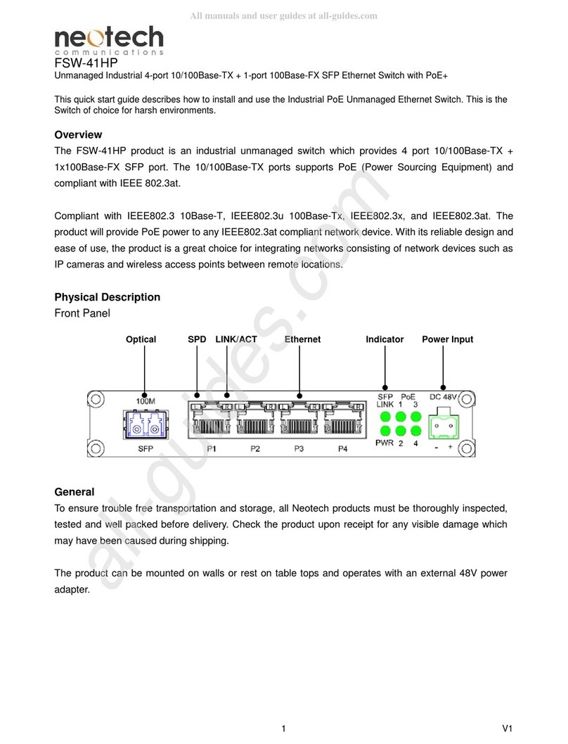 NeoTech FSW-41HP quick start guide NeoTech FSW-41HP quick start guide