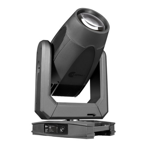 Claypaky SINFONYA PROFILE 600 User manual Claypaky SINFONYA PROFILE 600 User manual