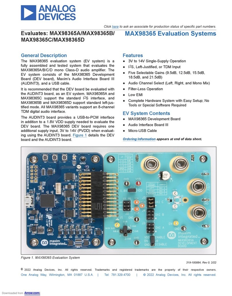 Analog Devices MAX98365A manual