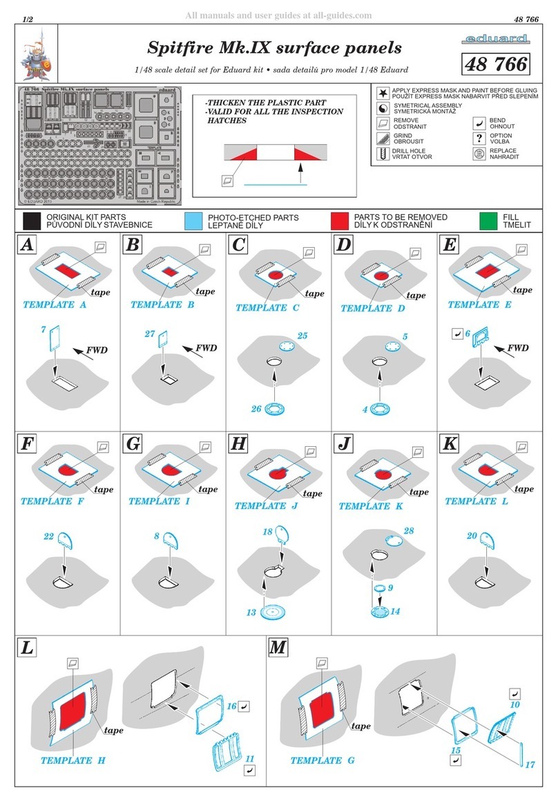 Eduard Spitfire Mk.IX surface panels User manual